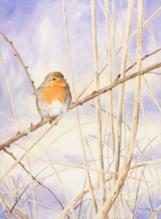 Image of Winter Robin painting