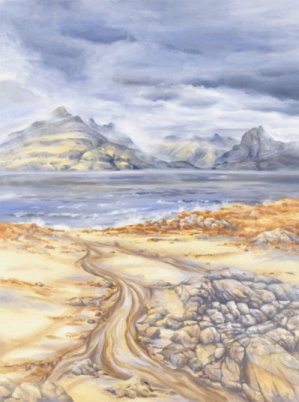 Image of Cuillin Ridge from Elgol painting