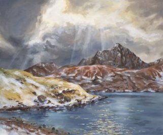 Image of Glaslyn, Snowdon painting