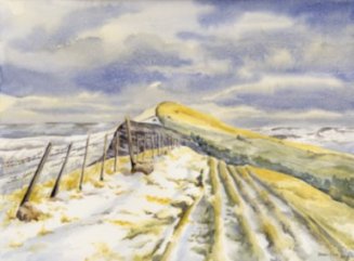 Image of Winter above Edale painting